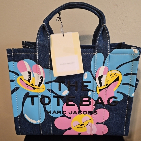 Marc Jacobs Handbags - AUTHENTIC Marc Jacobs X Hattie Stewart Denim The Tote Bag -Medium